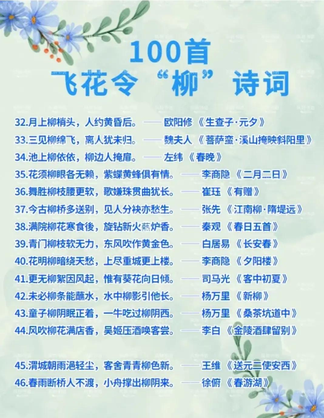 柳树的用途写出4个