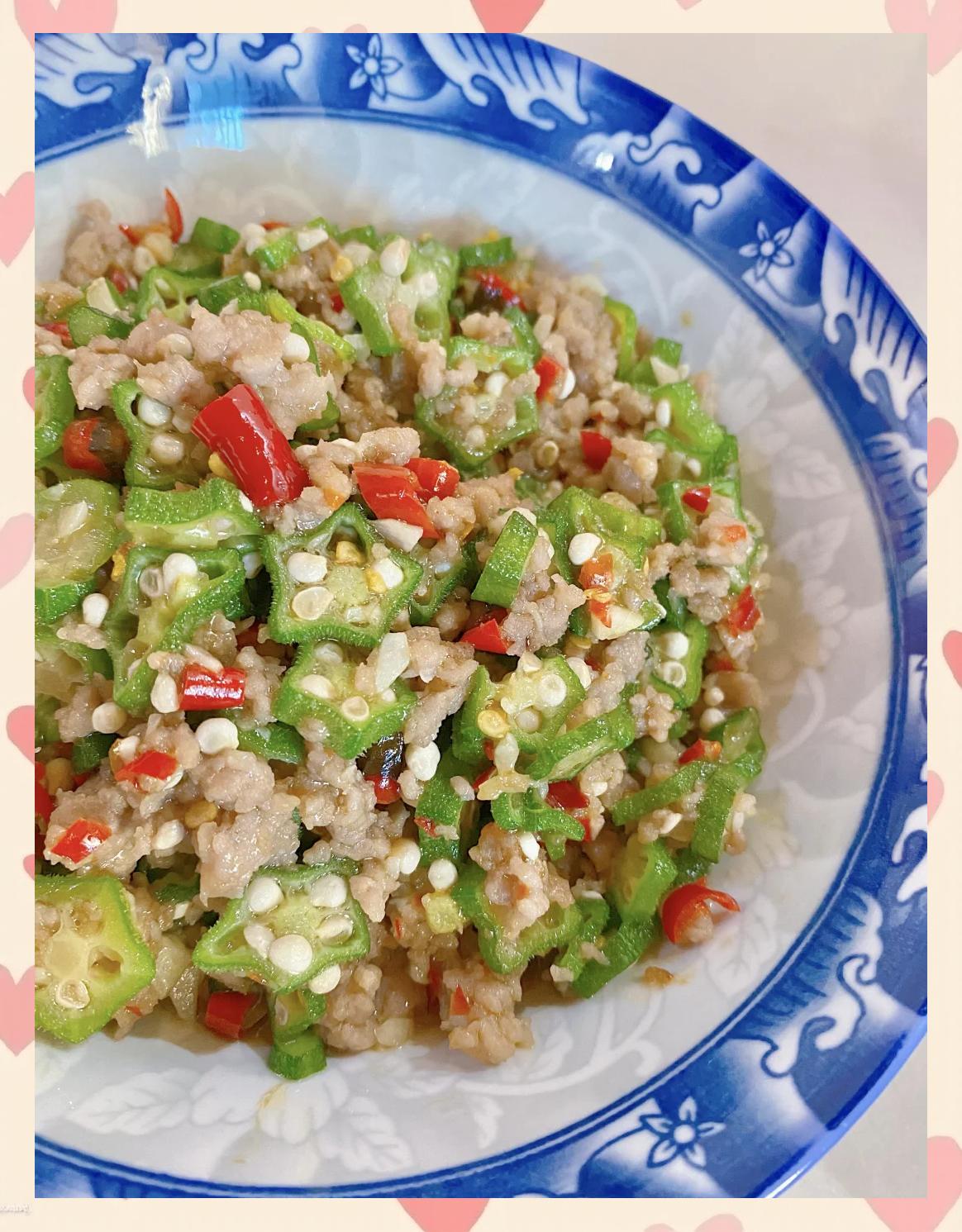 肉炒秋葵怎么做