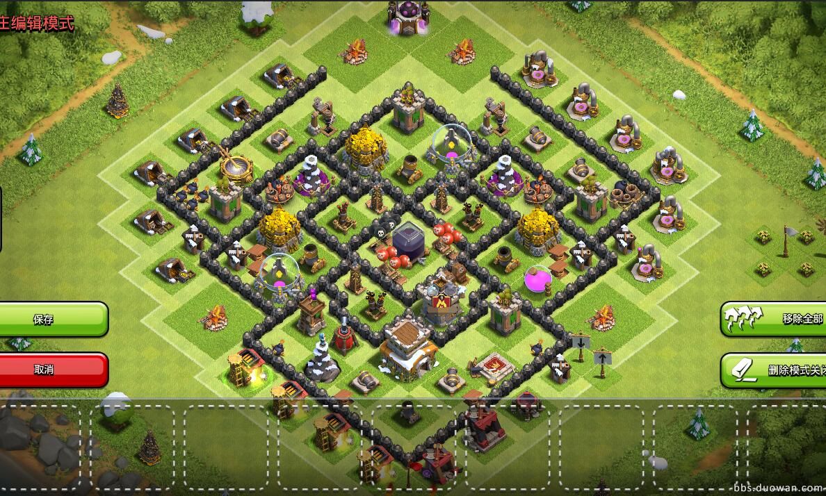 部落冲突8本最强布阵高清图