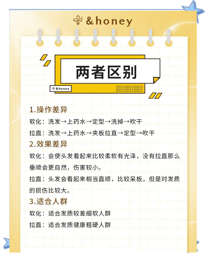 拉直头发与软化的区别