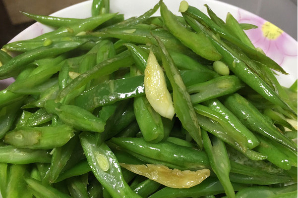 芝麻酱拌扁豆的做法