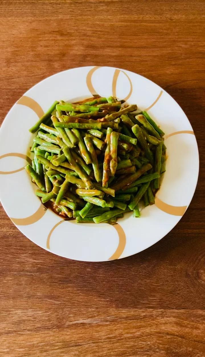 芝麻酱拌扁豆的做法