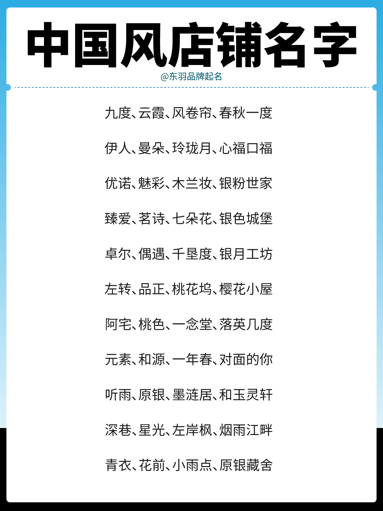 儿童服装店名字大全