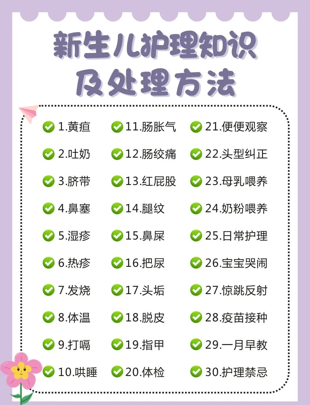 新生儿养护知识