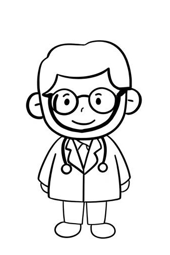 医生简笔画怎么画简单又漂亮