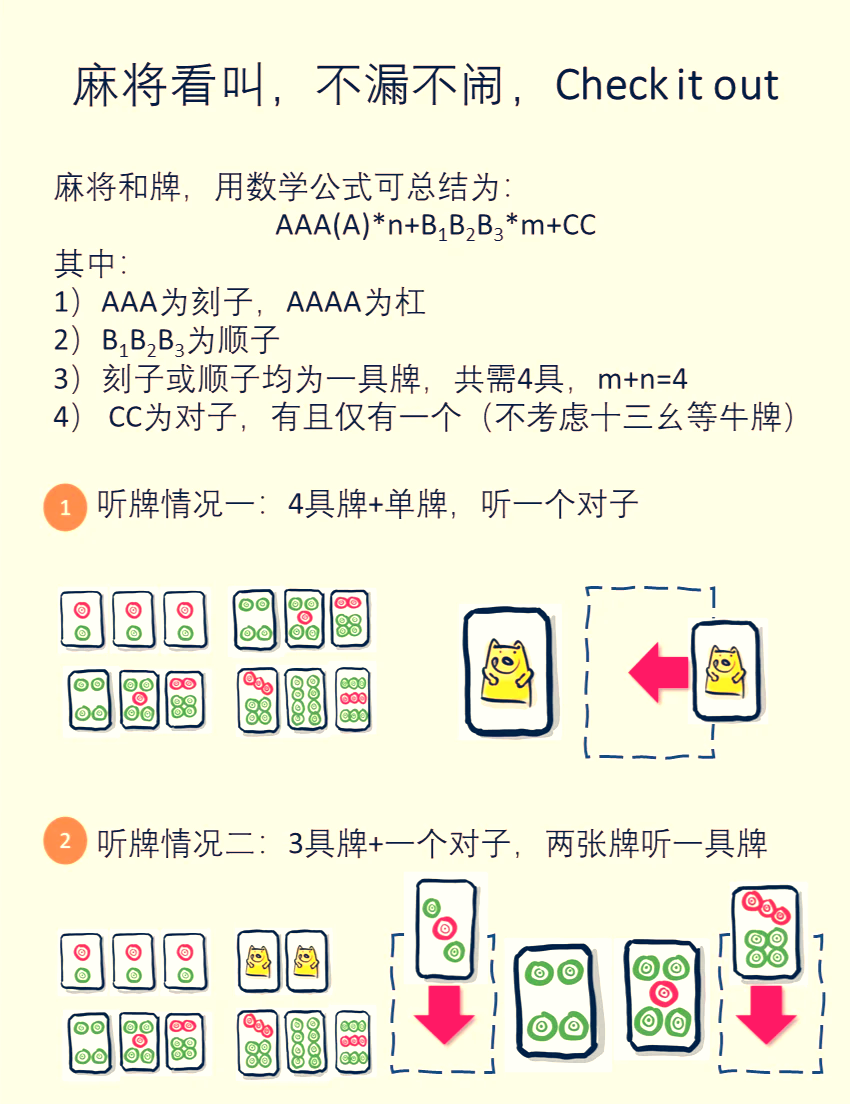 麻将打法顺口溜