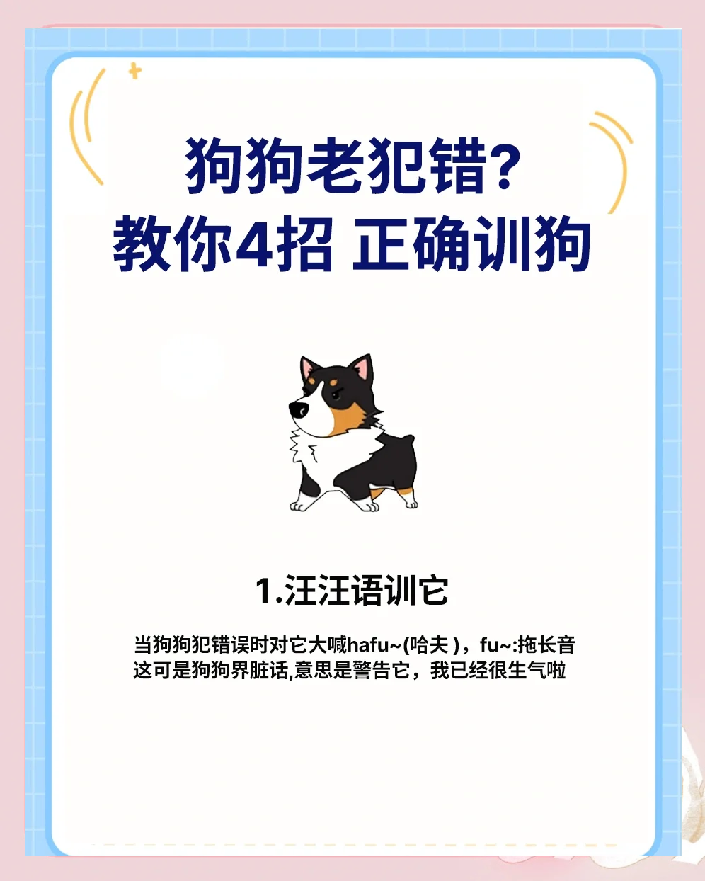 狗不听话怎么办