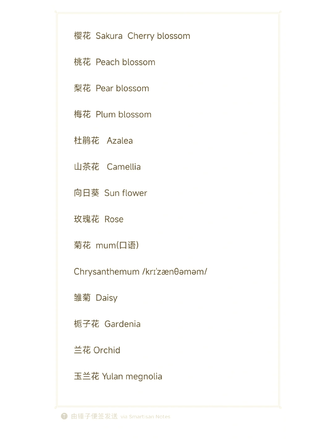 花的英语单词怎么读?