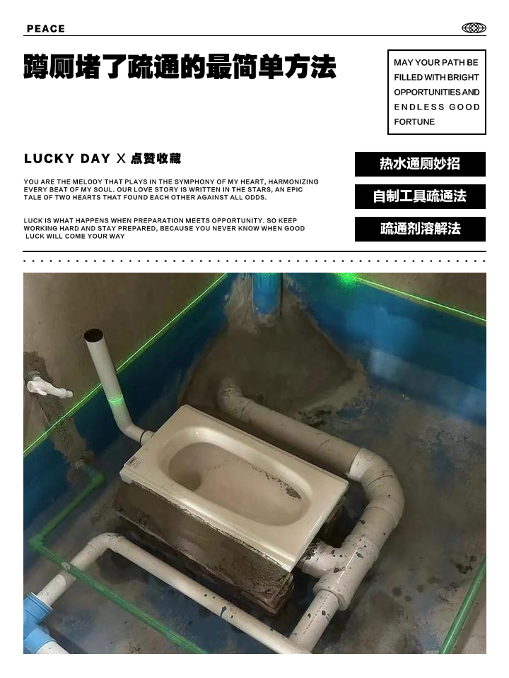 家里蹲坑堵了如何自己快速疏通