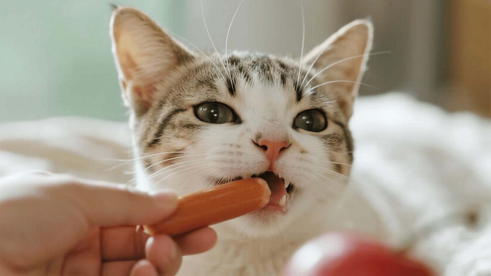 两个月的猫咪可以吃火腿肠吗