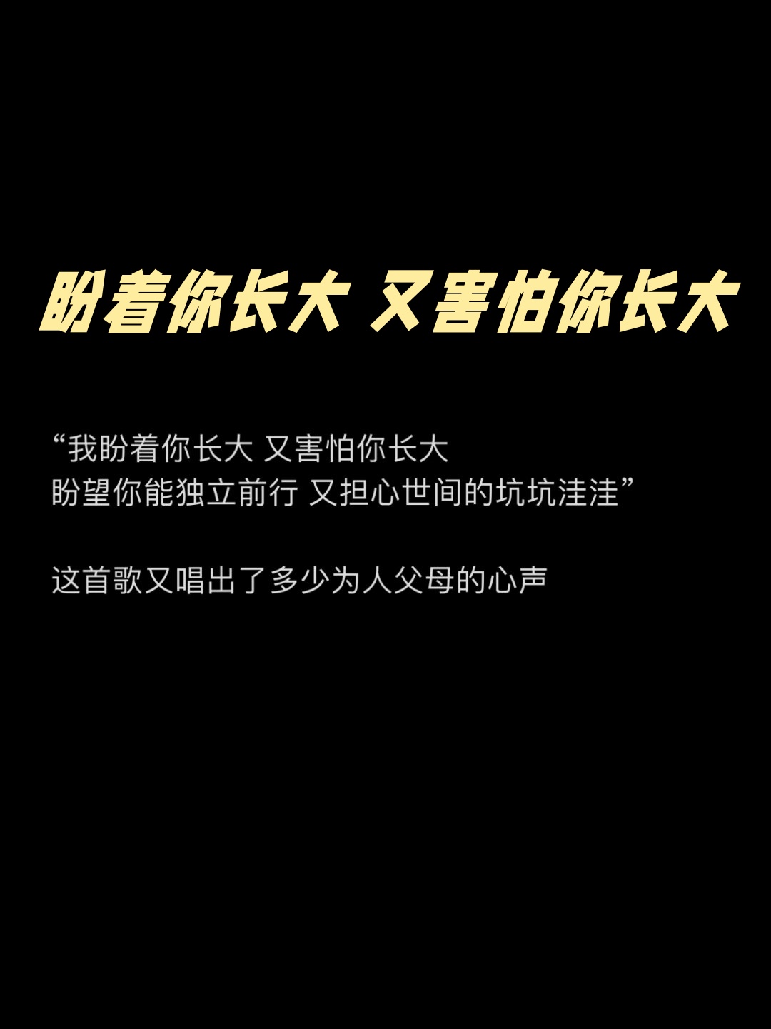 我害怕歌词歌词是什么意思