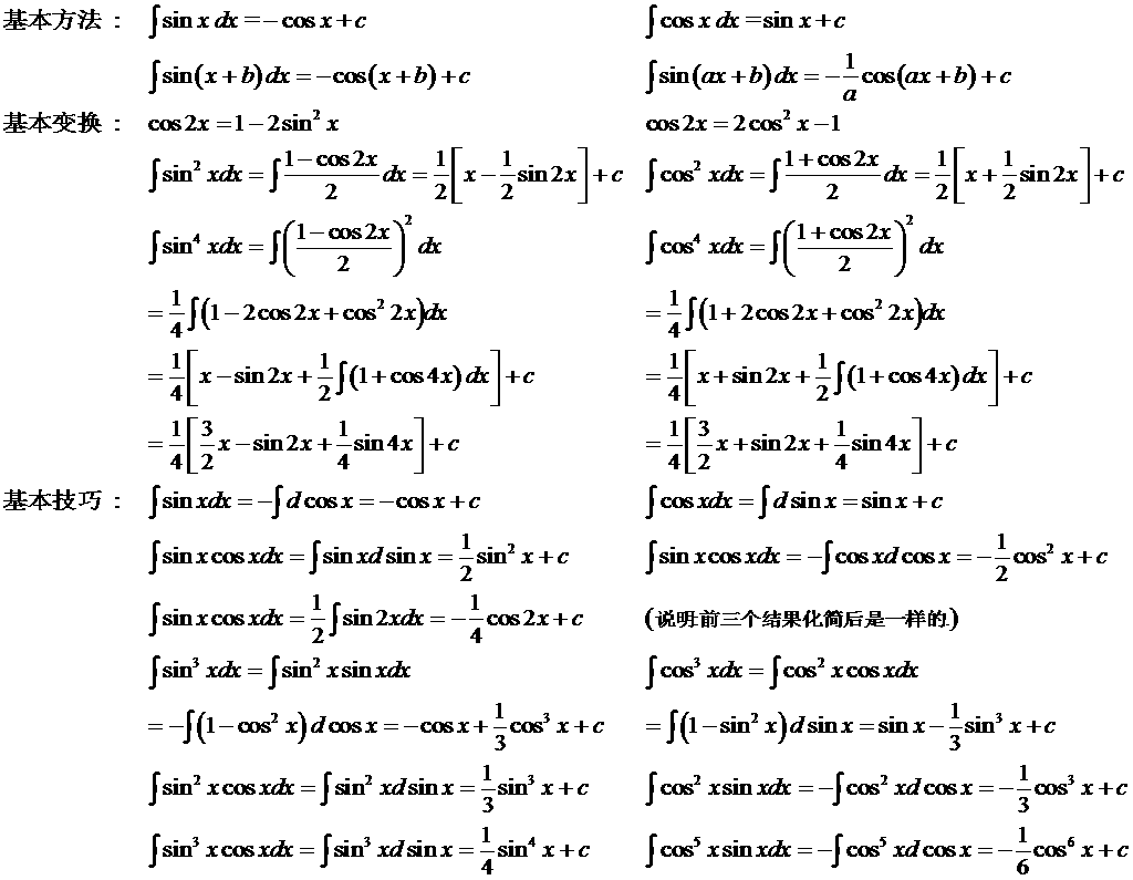 三角函数二倍角公式和半角公式的关系