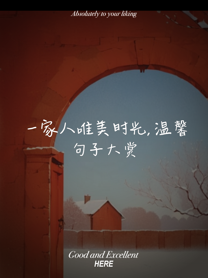 一家人幸福的经典句子