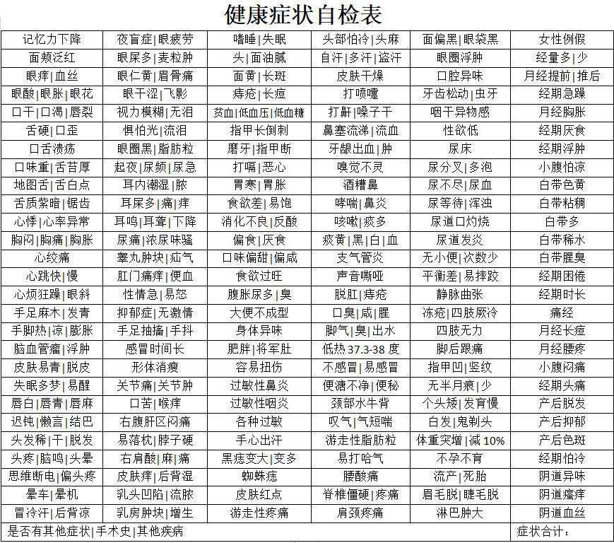 健康状况一栏怎么填写?