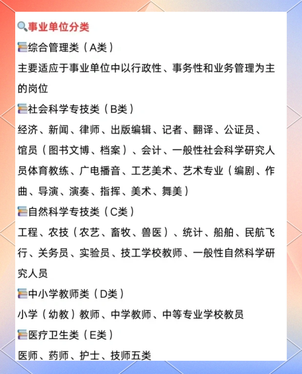 事业编考试都考什么科目和内容